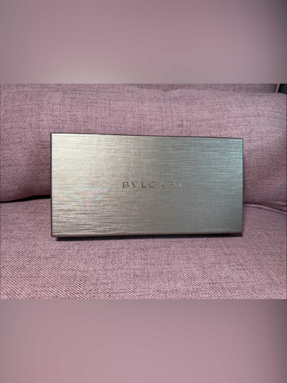 Bvlgari Brown Metallic Logo Box
